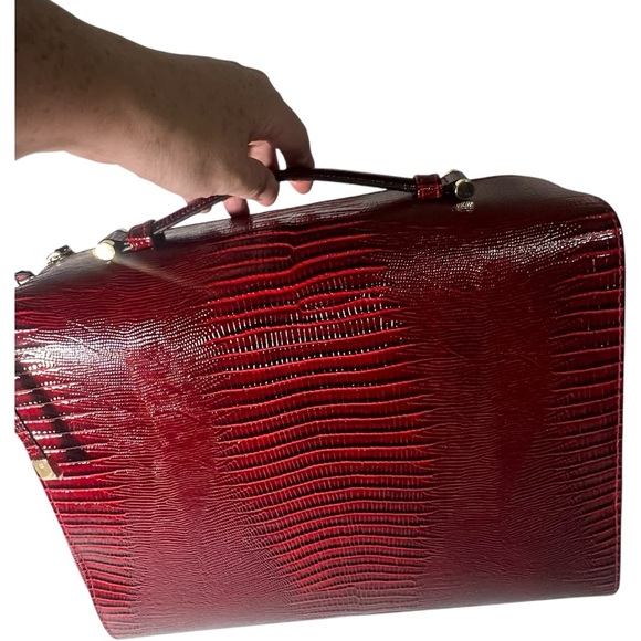 ESTEE LAUDER Beauty Makeup Travel case red faux leather Cosmetic organizer - Picture 3 of 7